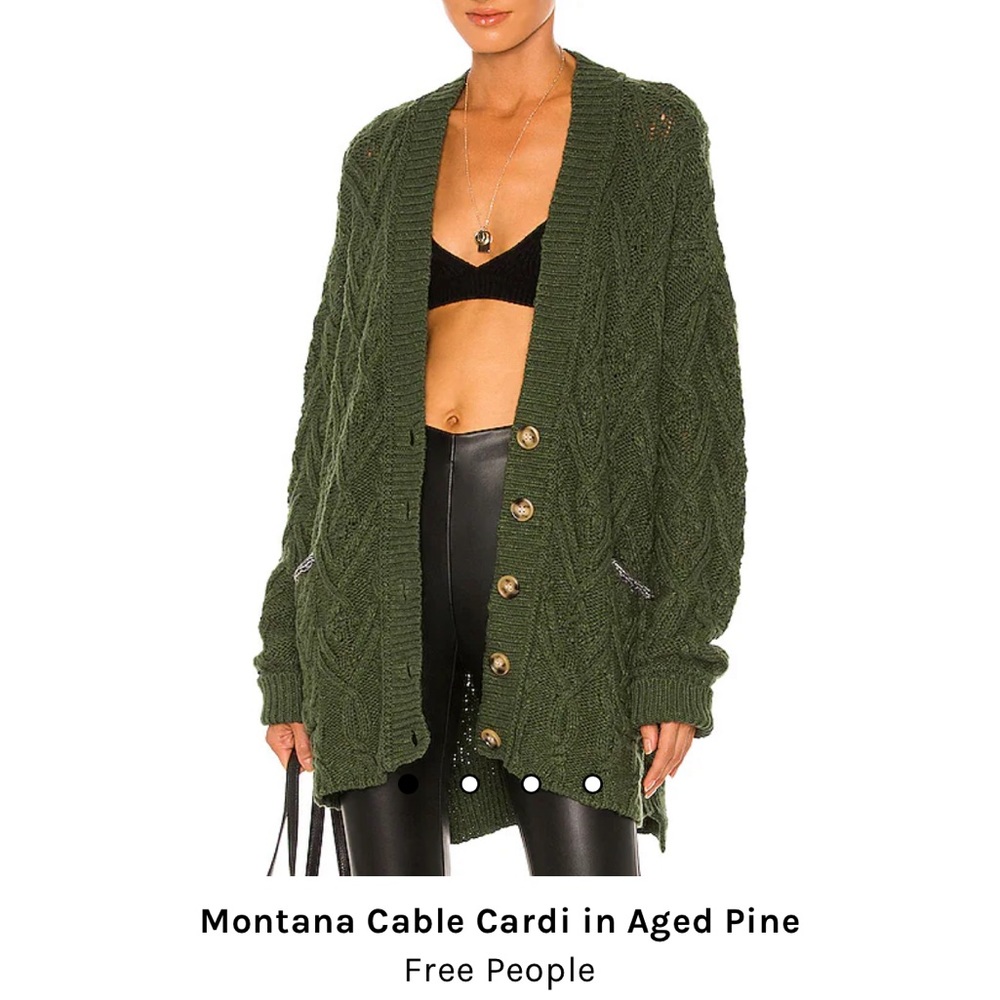 Free People Montana Cable Cardi XS